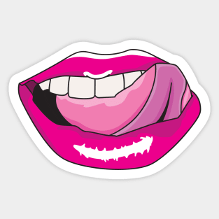 Female Lips and tongue Sticker